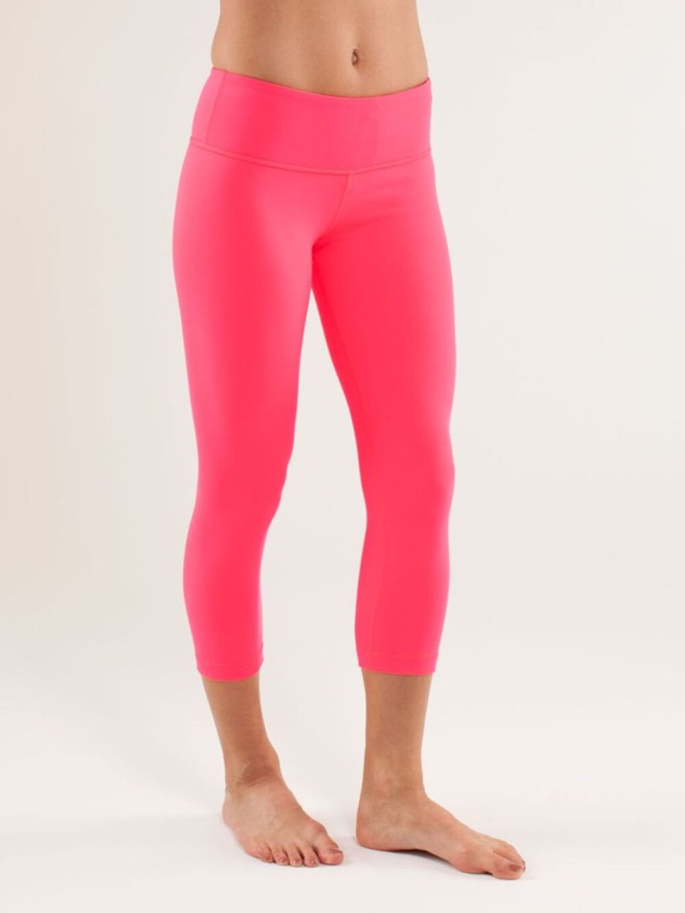 Lululemon Wunder Under Crop Leggings, Flash, size 4 NWT